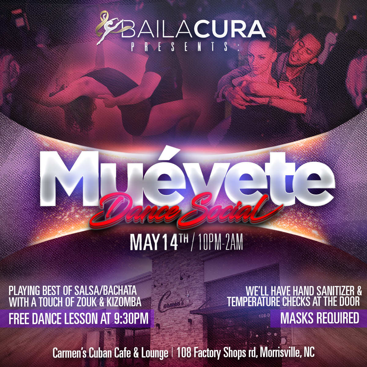 Muevete Dance Social hosted by Bailacura